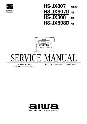 Service manual Aiwa HS-JX807, HS-JX808 ― Manual-Shop.ru