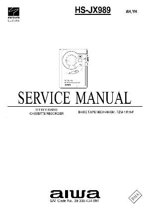Сервисная инструкция Aiwa HS-JX989 ― Manual-Shop.ru