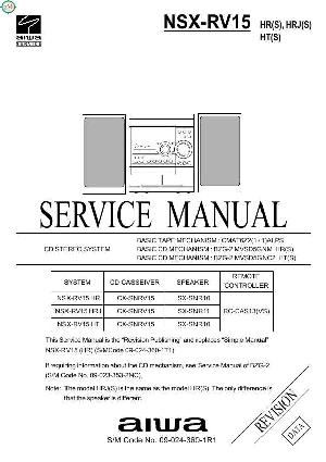 Сервисная инструкция Aiwa NSX-RV15 ― Manual-Shop.ru