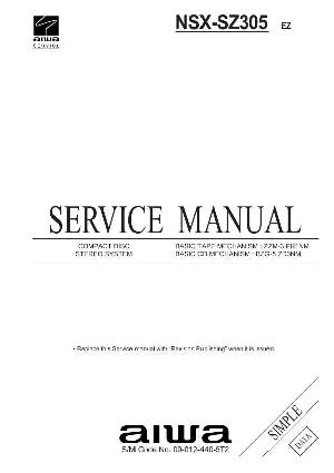 Сервисная инструкция Aiwa NSX-SZ305 ― Manual-Shop.ru