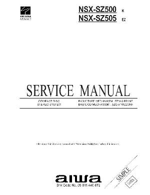 Service manual AIWA NSX-SZ500, NSX-SZ505 ― Manual-Shop.ru