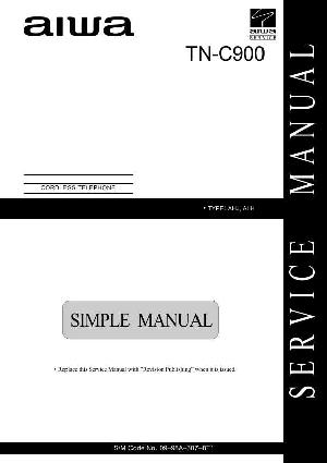 Сервисная инструкция Aiwa TN-C900 ― Manual-Shop.ru