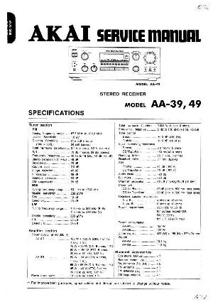 Сервисная инструкция Akai AA-39, AA-49 ― Manual-Shop.ru