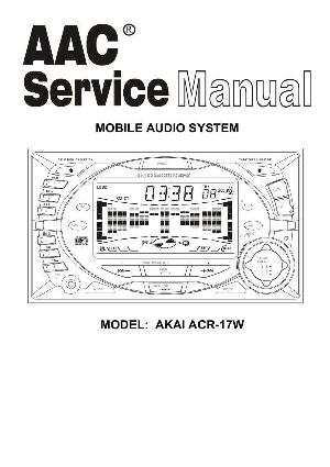 Сервисная инструкция Akai ACR-17W ― Manual-Shop.ru
