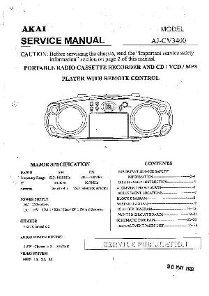 Service manual Akai AJ-CV3400 ― Manual-Shop.ru