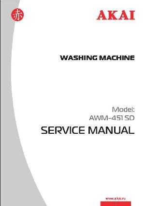 Сервисная инструкция Akai AWM-451SD ― Manual-Shop.ru