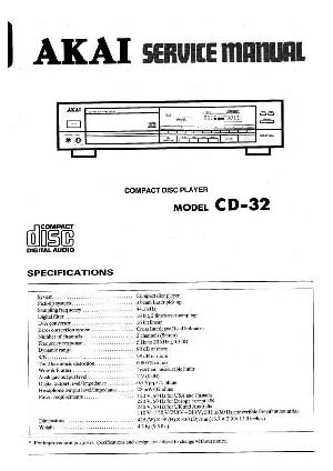 Service manual Akai CD-32 ― Manual-Shop.ru