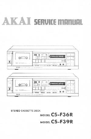 Сервисная инструкция Akai CS-F36R, CS-F39R ― Manual-Shop.ru