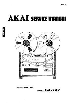 Сервисная инструкция Akai GX-747 ― Manual-Shop.ru