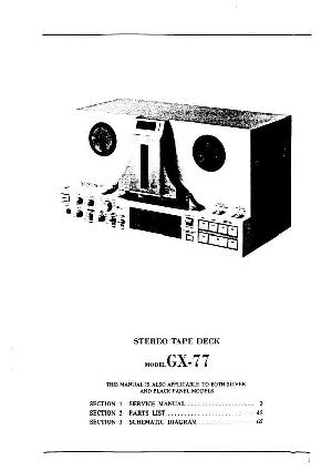 Сервисная инструкция Akai GX-77 ― Manual-Shop.ru