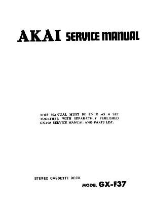 Сервисная инструкция Akai GX-F37 ― Manual-Shop.ru