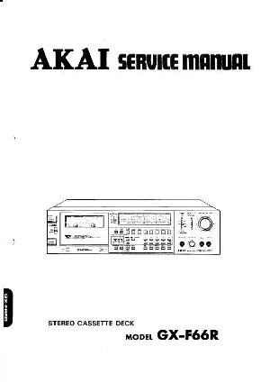Сервисная инструкция Akai GX-F66R ― Manual-Shop.ru