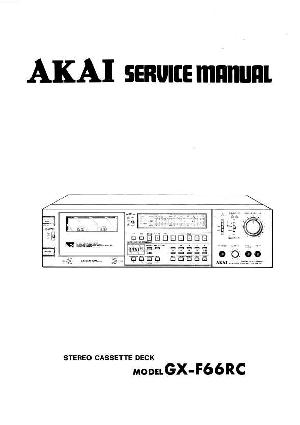 Сервисная инструкция Akai GX-F66RC ― Manual-Shop.ru