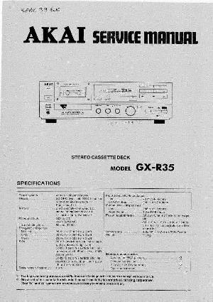 Service manual Akai GX-R35 ― Manual-Shop.ru