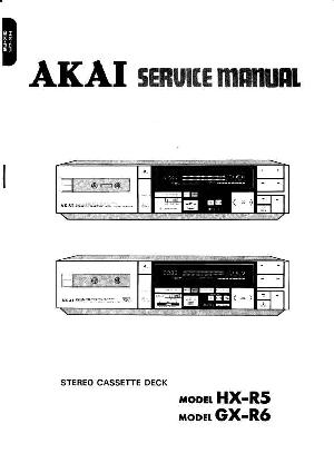 Сервисная инструкция Akai GX-R6 ― Manual-Shop.ru