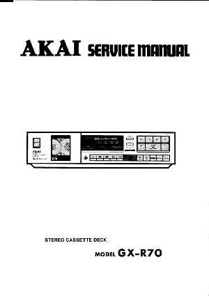 Сервисная инструкция Akai GX-R70 ― Manual-Shop.ru