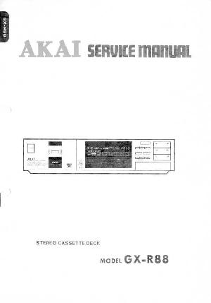 Сервисная инструкция Akai GX-R88 ― Manual-Shop.ru