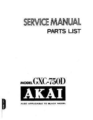 Service manual Akai GXC-750D ― Manual-Shop.ru