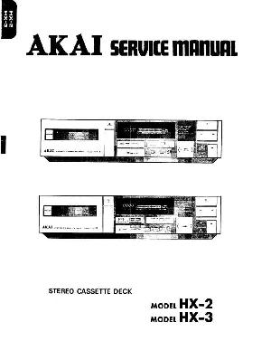 Сервисная инструкция Akai HX-2, HX-3 ― Manual-Shop.ru