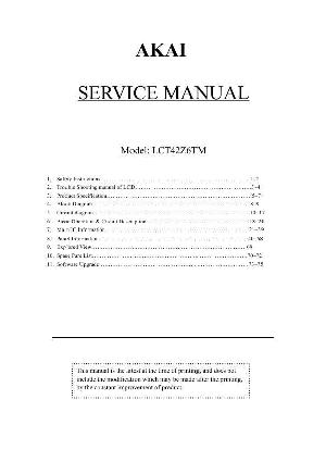 Service manual Akai LCT-42Z6TM ― Manual-Shop.ru