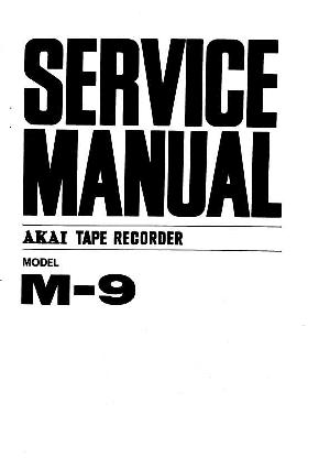 Service manual Akai M-9 ― Manual-Shop.ru