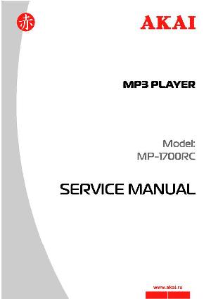 Сервисная инструкция Akai MP-1700RC ― Manual-Shop.ru