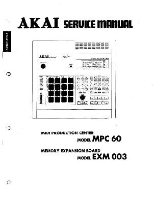 Сервисная инструкция Akai MPC-60, EXM-003 ― Manual-Shop.ru