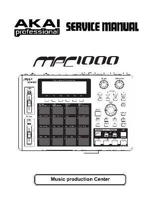 Сервисная инструкция Akai MPC1000 ― Manual-Shop.ru