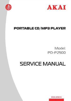 Сервисная инструкция Akai PD-P2500 ― Manual-Shop.ru