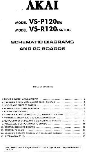 Service manual Akai VS-P120EM, VS-R120EM ― Manual-Shop.ru