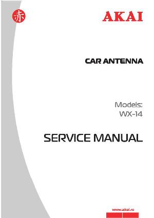 Сервисная инструкция Akai WX-14 ― Manual-Shop.ru