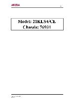 Service manual Akira 21KLS4CE, 76931