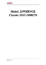 Service manual Akira 21WHP3CE, OM8370