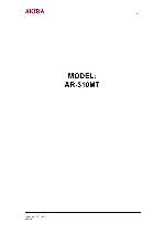 Service manual Akira AR-310MT