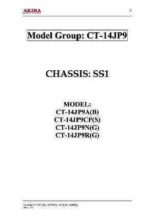 Сервисная инструкция Akira CT-14JP9 ― Manual-Shop.ru