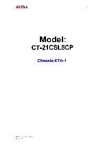 Сервисная инструкция Akira CT-21CSL5CP, ETA-1