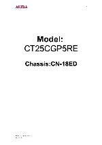 Сервисная инструкция Akira CT-25CGP5RE, CN-18ED