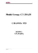 Service manual Akira CT-29AZ9