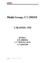 Service manual Akira CT-29DX9