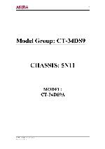 Service manual Akira CT-34DS9