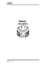 Service manual Akira RC-2250C