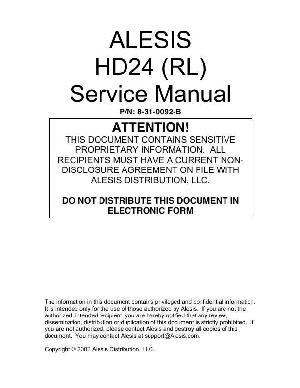 Service manual Alesis HD24 ― Manual-Shop.ru