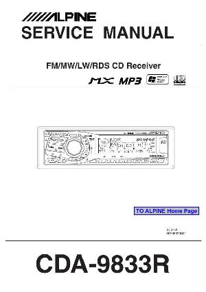 Service manual Alpine CDA-9833R ― Manual-Shop.ru