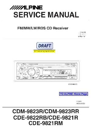 Service manual Alpine CDE-9821R, CDE-9822RB ― Manual-Shop.ru