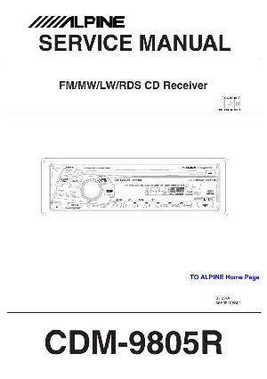 Сервисная инструкция Alpine CDM-9805R ― Manual-Shop.ru