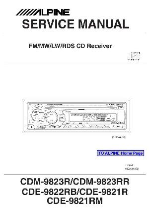 Сервисная инструкция Alpine CDM-9823R, CDE-9821R, CDE-9822R ― Manual-Shop.ru