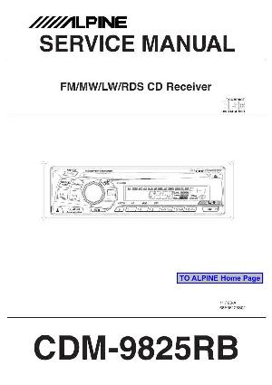 Сервисная инструкция Alpine CDM-9825RB ― Manual-Shop.ru
