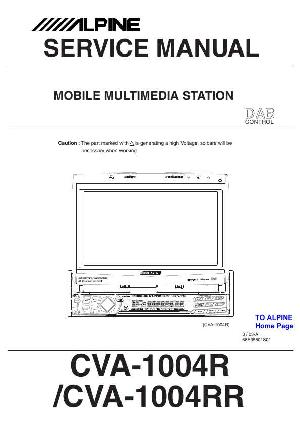 Сервисная инструкция Alpine CVA-1004R, CVA-1004RR ― Manual-Shop.ru