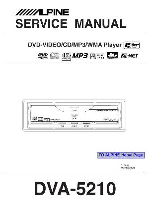 Сервисная инструкция Alpine DVA-5210 ― Manual-Shop.ru