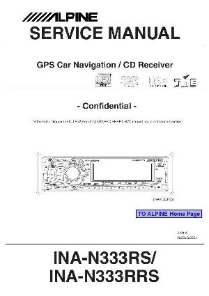 Сервисная инструкция Alpine INA-N333RS, INA-N333RRS ― Manual-Shop.ru